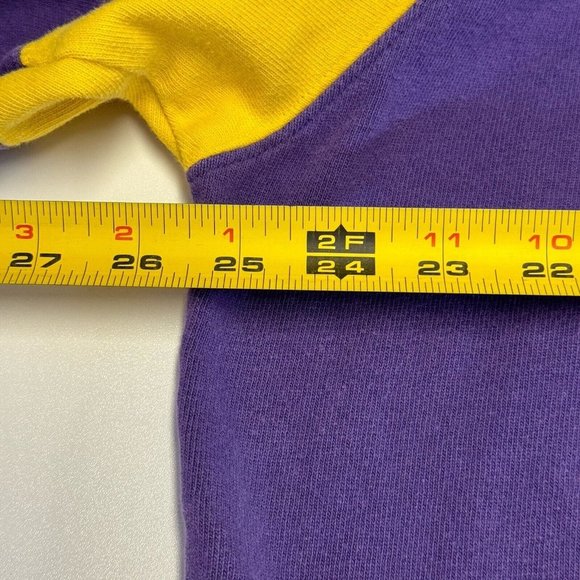 Vintage Pro Player Los Angeles Lakers Shirt Mens XL 1/2 Zip Embroidered Shooting - Picture 14 of 14